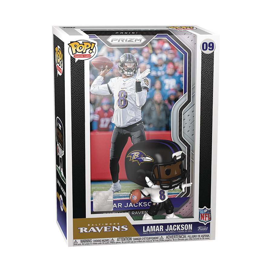 POP NFL Trading Cards Lamar Jackson Vinyl Figure