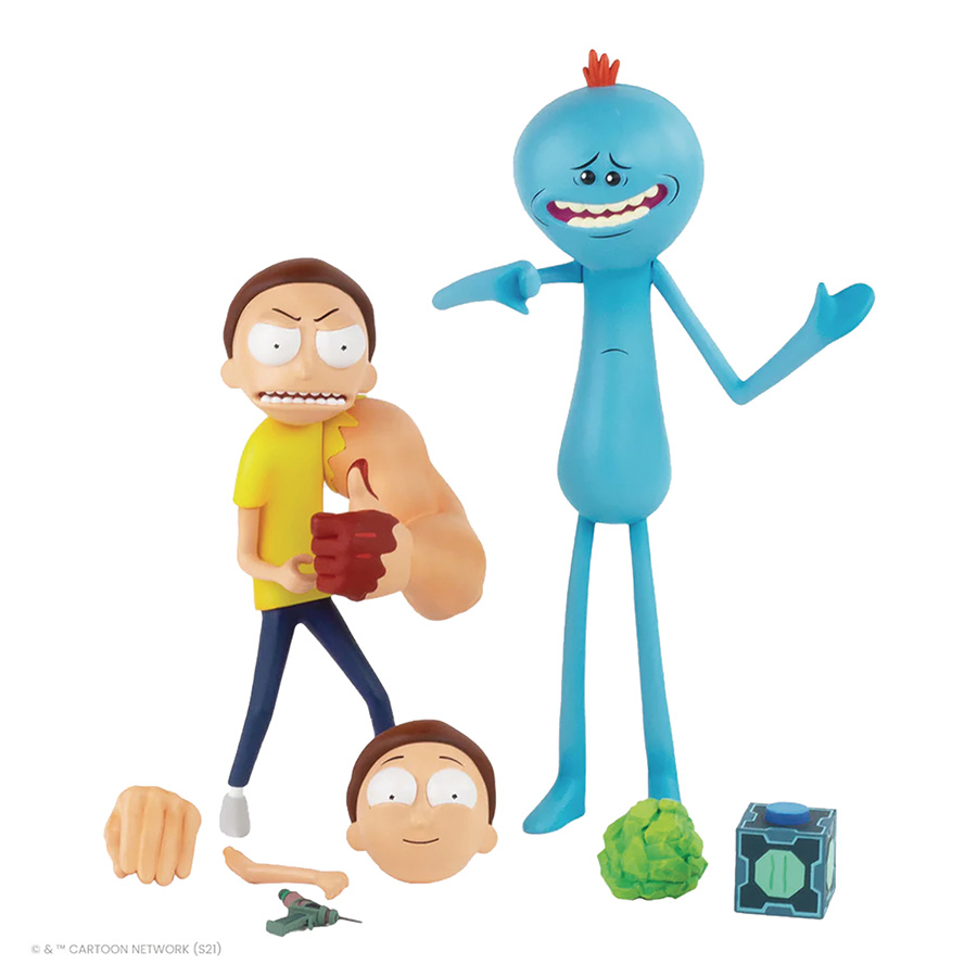 Rick And Morty Series 2 Big Arm Morty And Meeseeks Figure Set