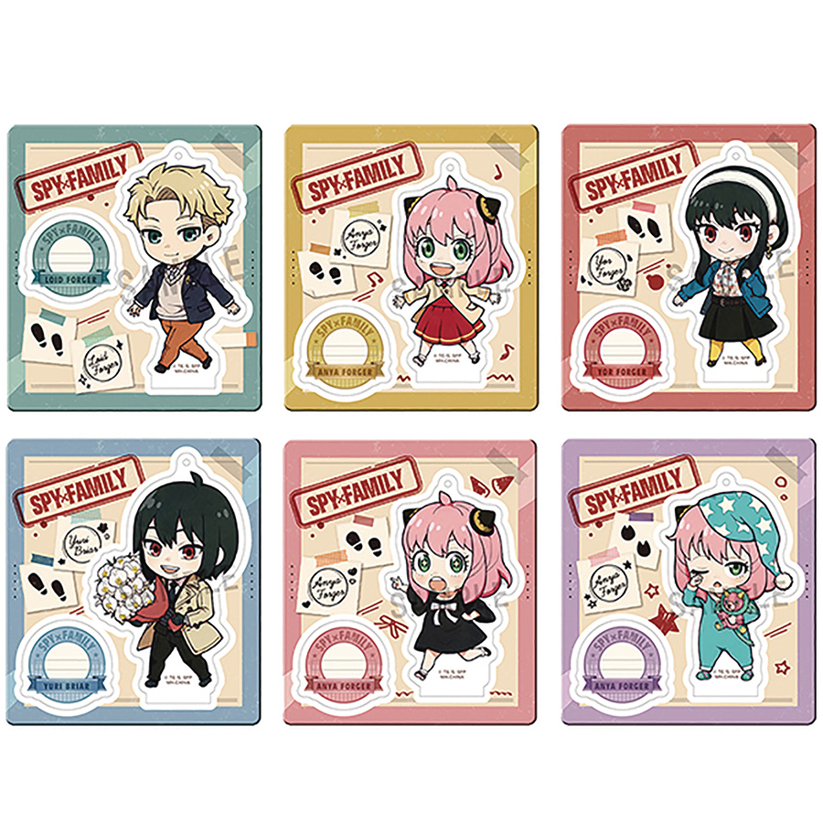 Spy x Family Tokotoko Acrylic Stand 6-Piece Display