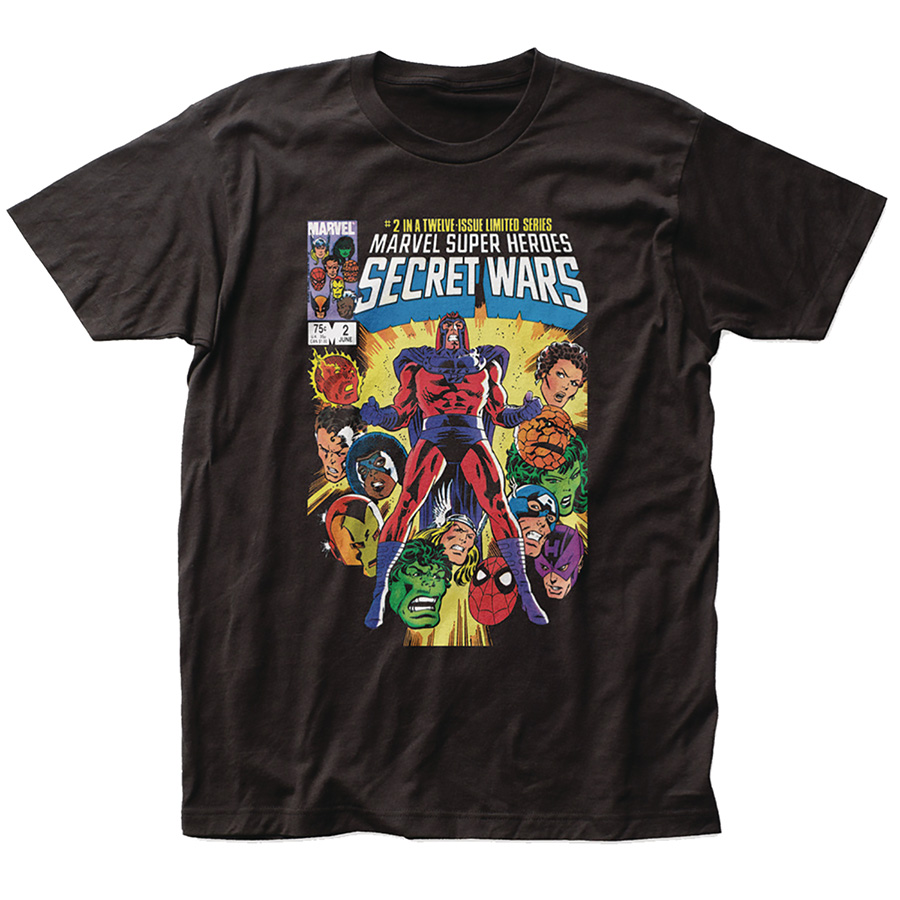 Marvel Secret Wars No 2 Cover Previews Exclusive Black T-Shirt Large
