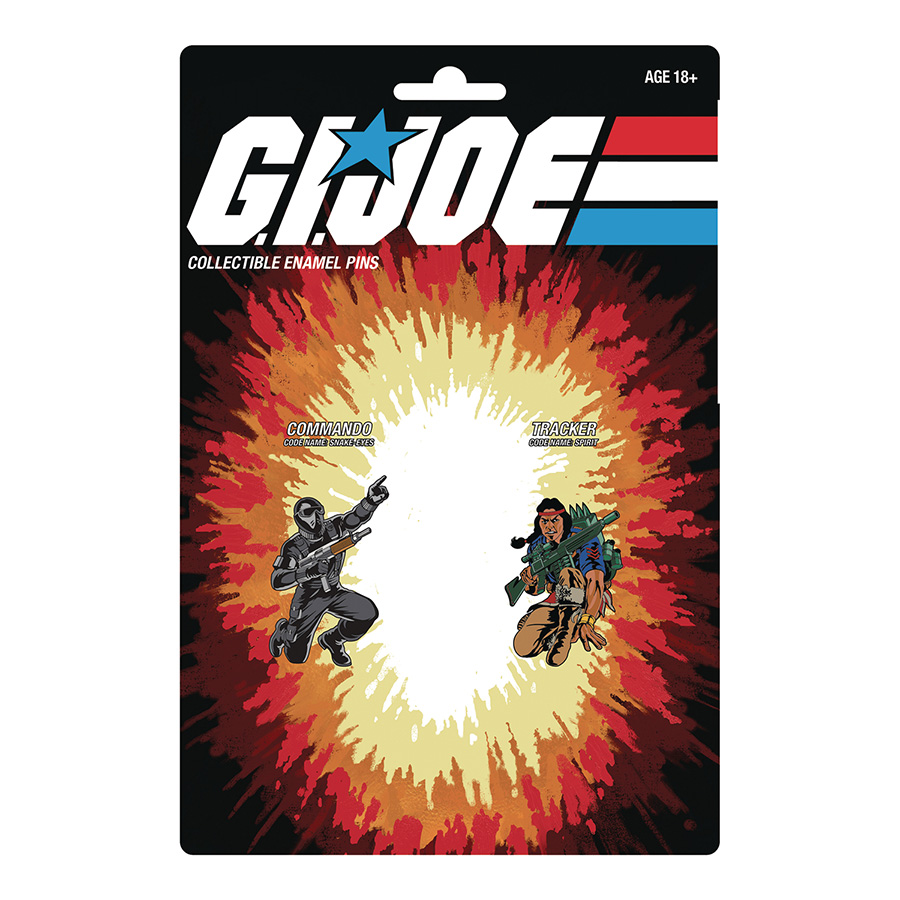 GI Joe Snake Eyes & Spirit Retro Pin Set