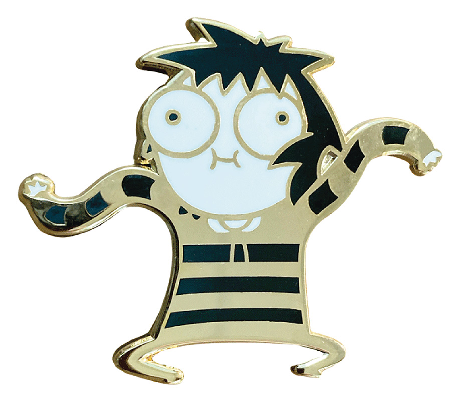 Sarahs Scribbles Pin - Golden Weirdo