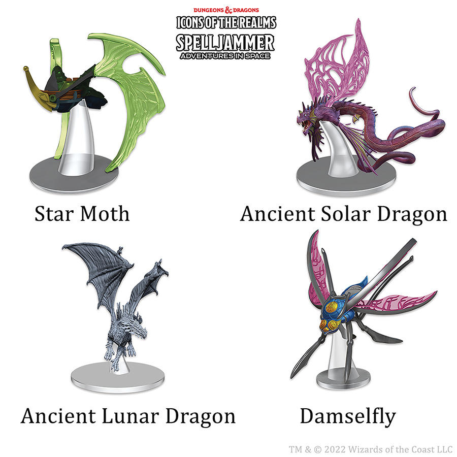 Dungeons & Dragons Icons Of The Realms Spelljammer Ship Scale Miniature Set - Astral Elf Patrol