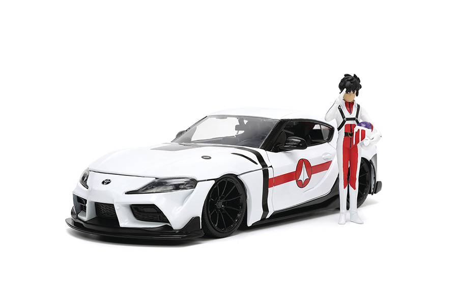 Hollywood Rides Robotech Rick Hunter 2020 Supra With Figure 1/24 Scale Die-Cast Vehicle