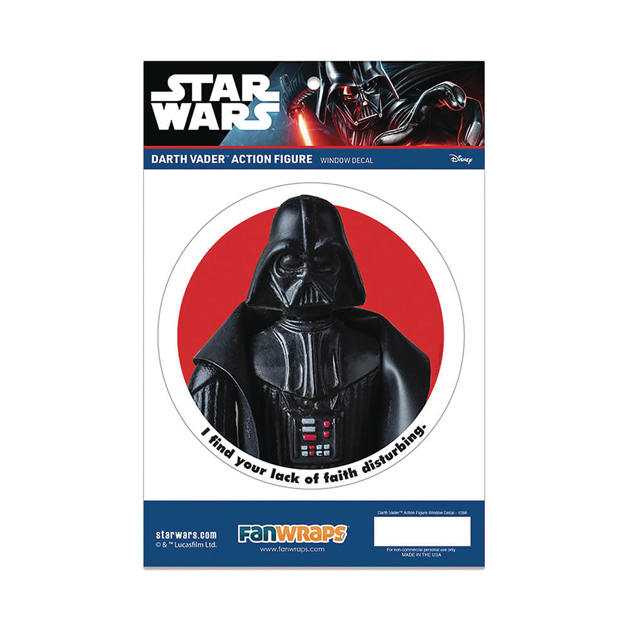 Star Wars Action Figure Window Decal - Darth Vader