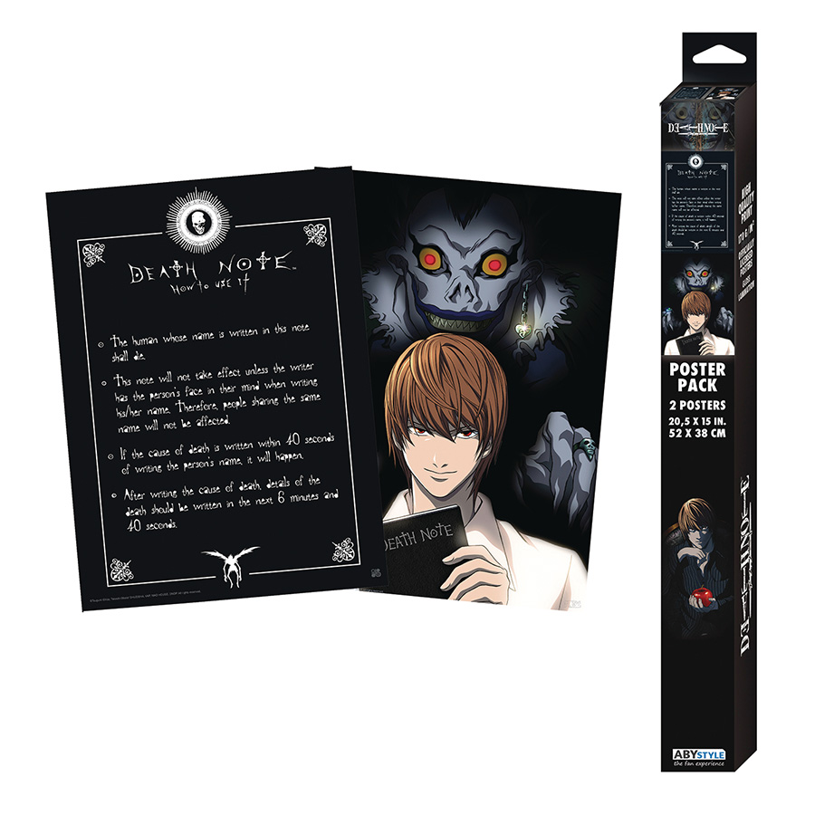Death Note 2-Piece Poster Pack - Light & Death