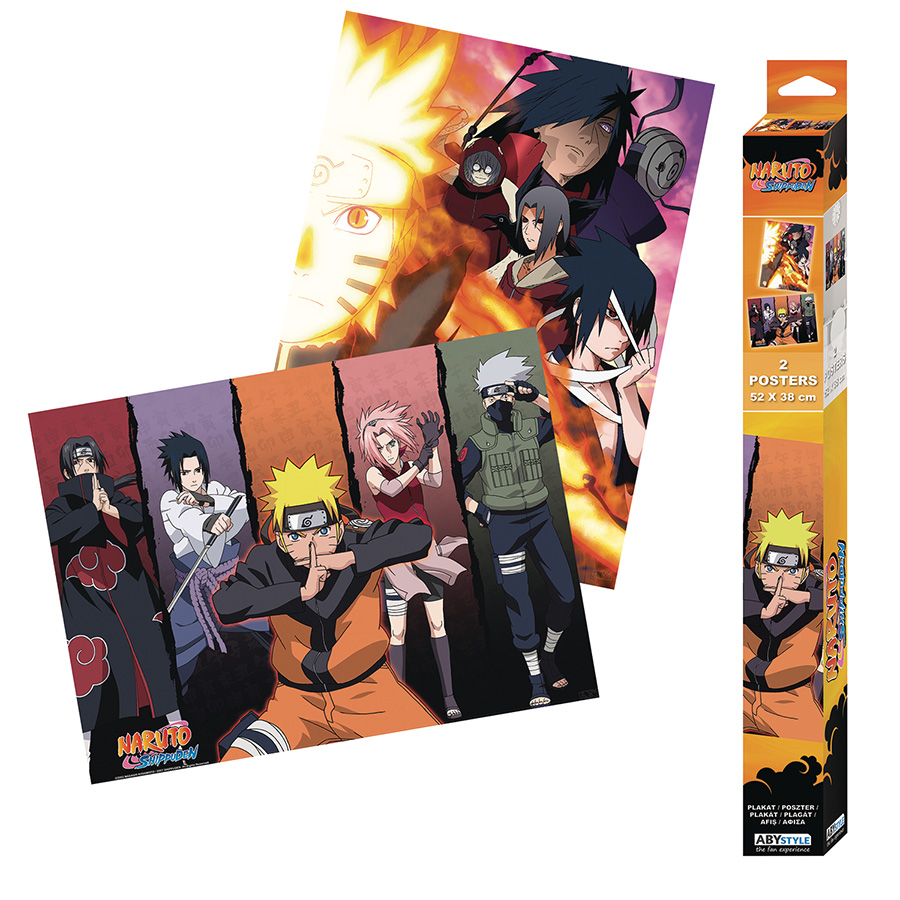 Naruto Shippuden 2-Piece Boxed Poster Set