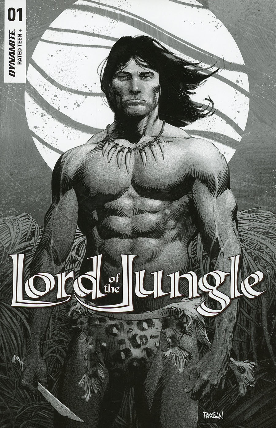 Lord Of The Jungle Vol 2 #1 Cover I Incentive Dan Panosian Black & White Cover