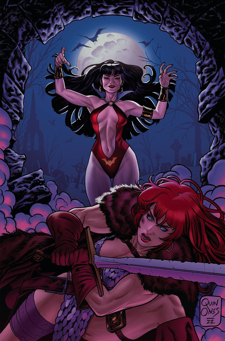 Vampirella vs Red Sonja #1 Cover M Incentive Joe Quinones Virgin Cover