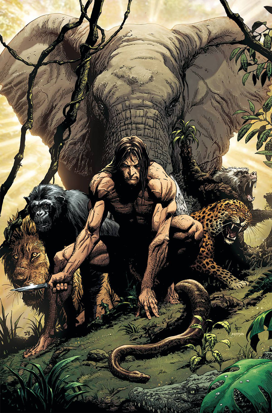 Lord Of The Jungle Vol 2 #1 Cover N Gary Frank Dynamite Metal Premium Cover