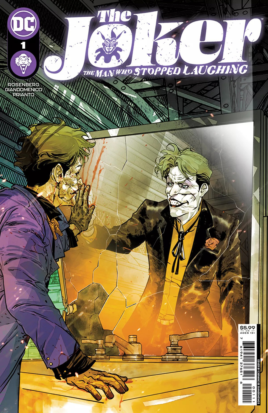 Joker The Man Who Stopped Laughing #1 Cover P DF Signed By Matthew Rosenberg