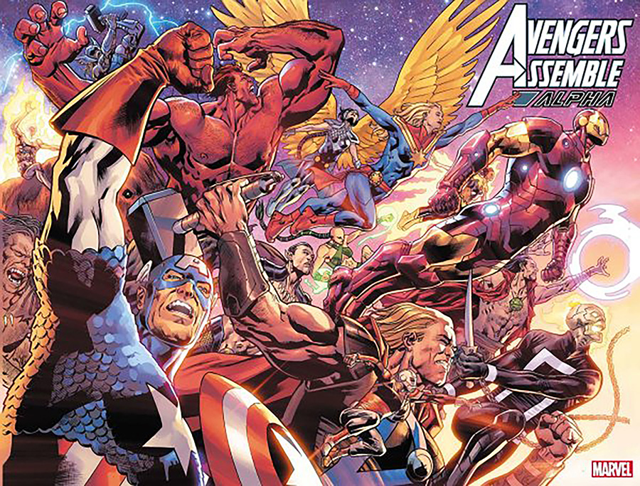 Avengers Assemble Alpha #1 (One Shot) Cover G DF Signed By Jason Aaron (Avengers Assemble Part 1)