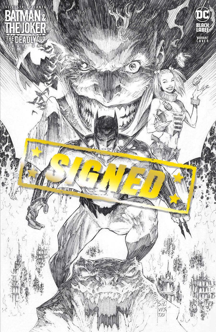 Batman & The Joker The Deadly Duo #1 Cover G Incentive Marc Silvestri Cover Signed By Marc Silvestri