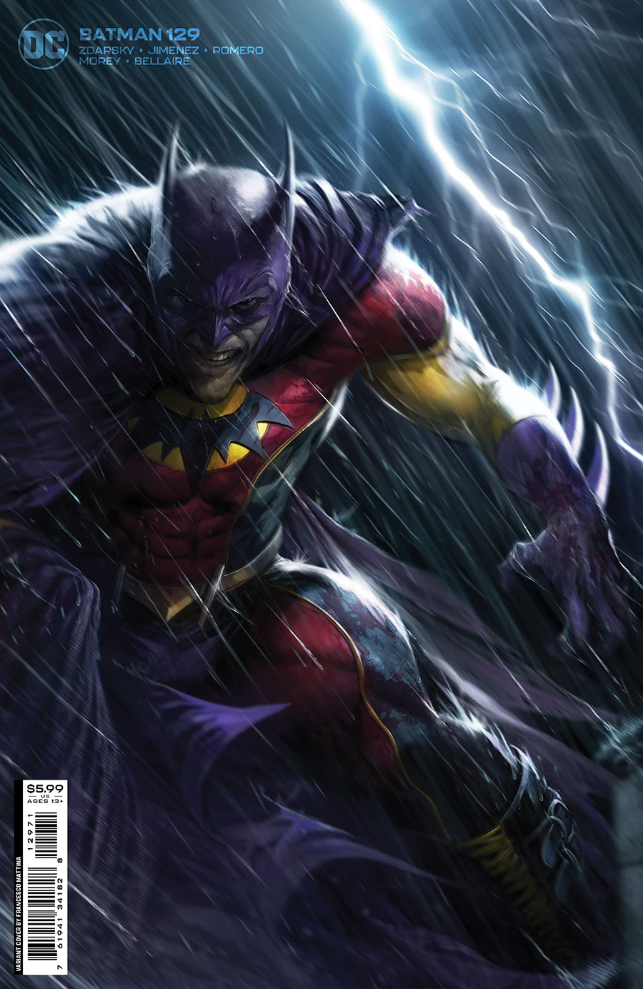 Batman Vol 3 #129 Cover C Variant Francesco Mattina Card Stock Cover