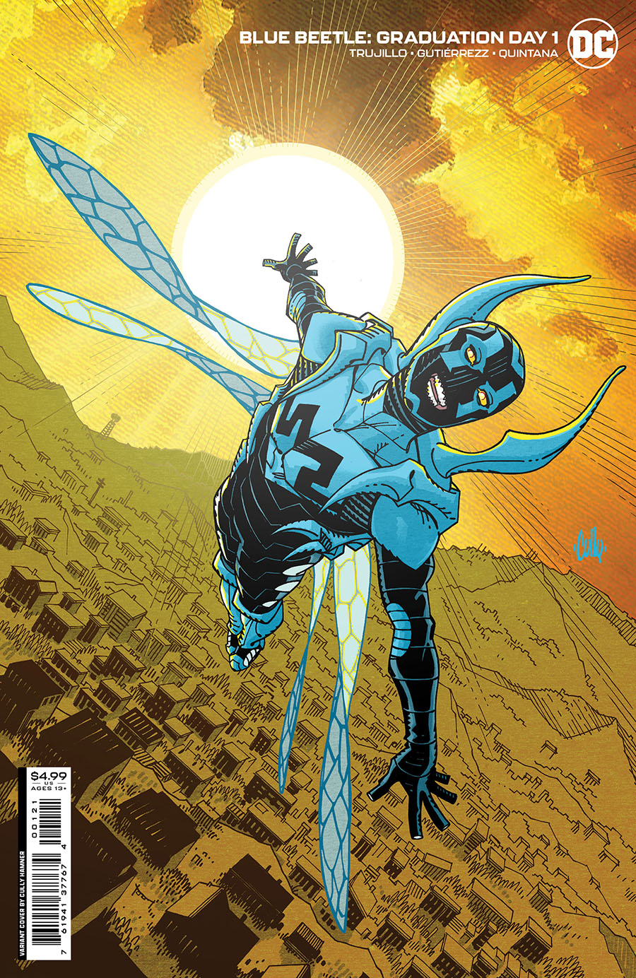 Blue Beetle Graduation Day #1 Cover B Variant Cully Hamner Card Stock Cover