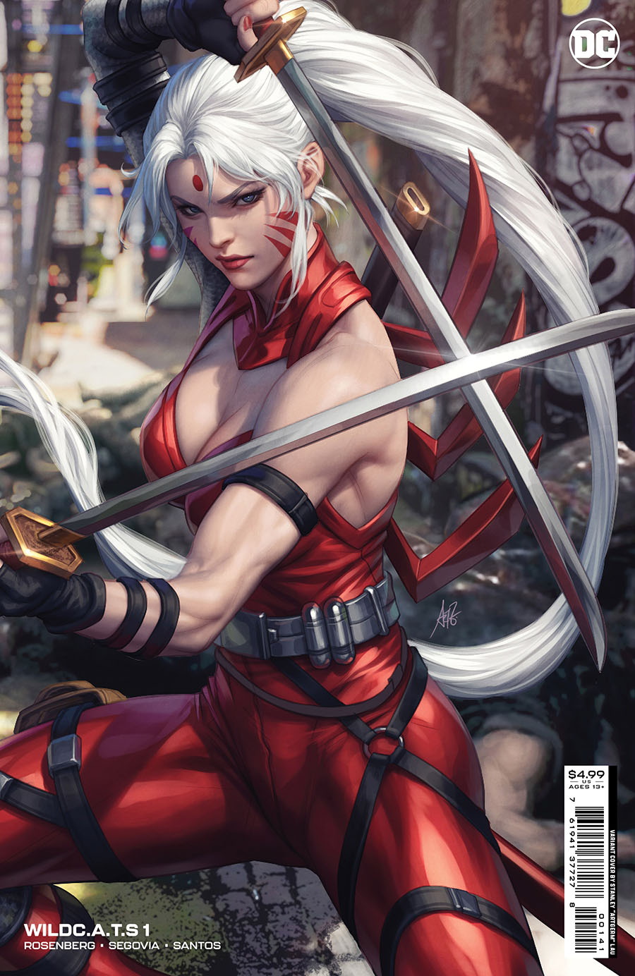 WildCATs Vol 6 #1 Cover C Variant Stanley Artgerm Lau Card Stock Cover