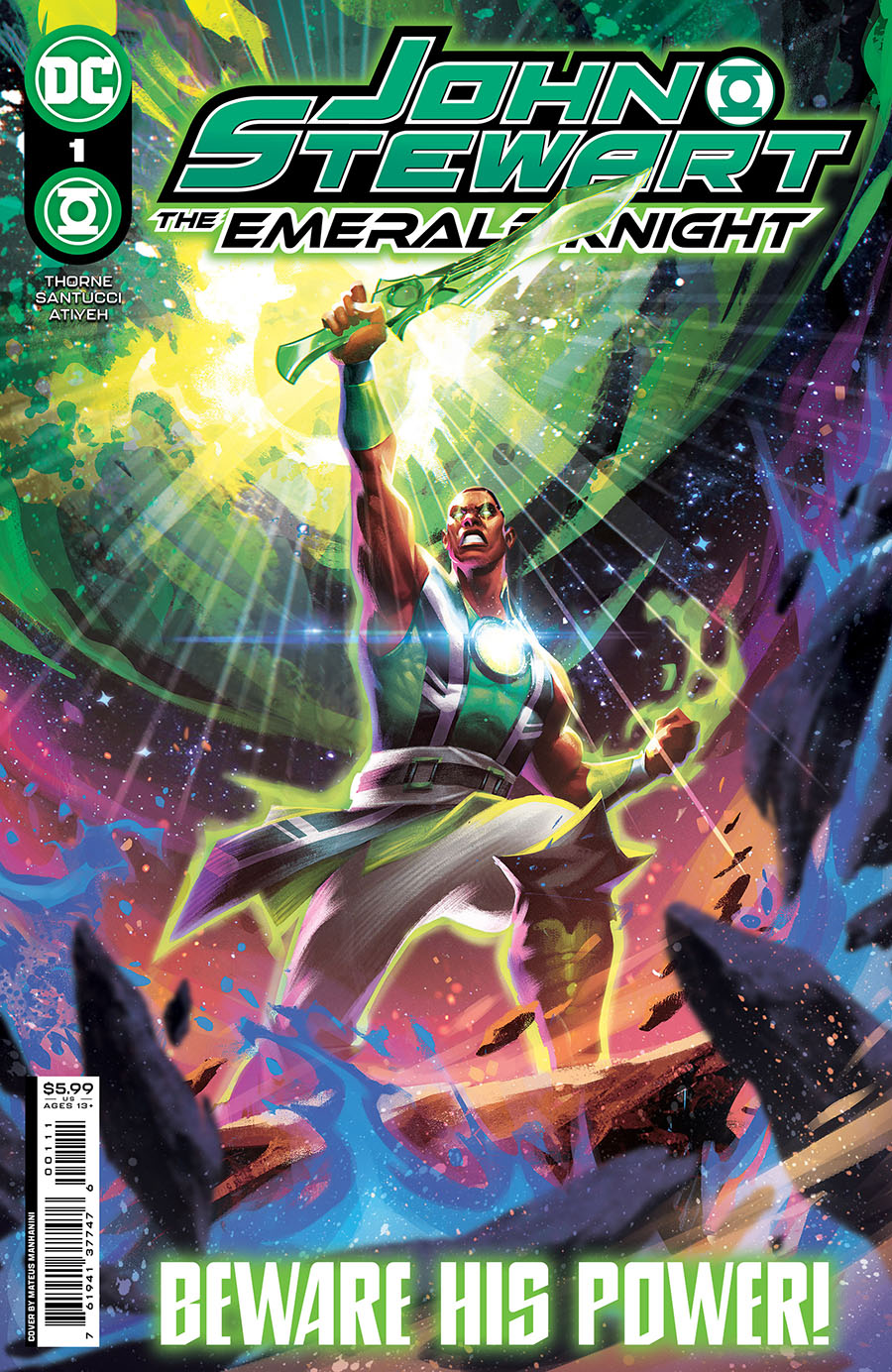 John Stewart The Emerald Knight #1 (One Shot) Cover A Regular Mateus Manhanini Cover