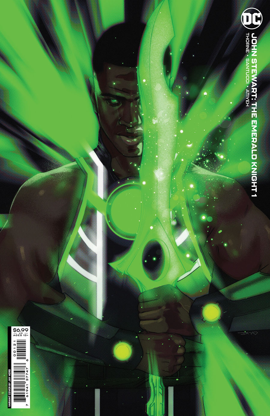 John Stewart The Emerald Knight #1 (One Shot) Cover B Variant Jay Hero Card Stock Cover