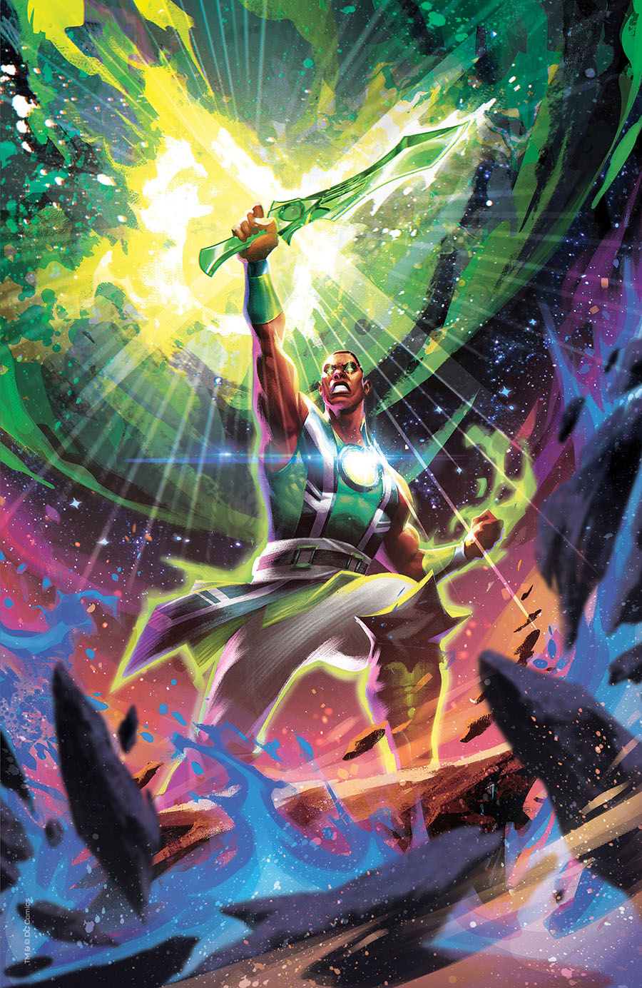 John Stewart The Emerald Knight #1 (One Shot) Cover D Incentive Mateus Manhanini Foil Card Stock Variant Cover
