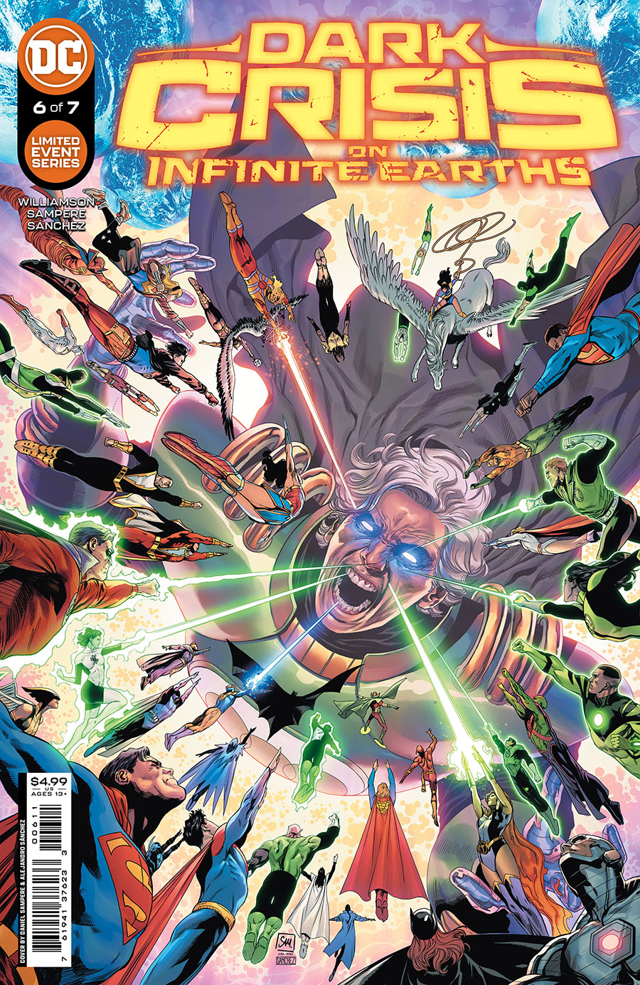 Dark Crisis On Infinite Earths #6 Cover A Regular Daniel Sampere & Alejandro Sanchez Cover