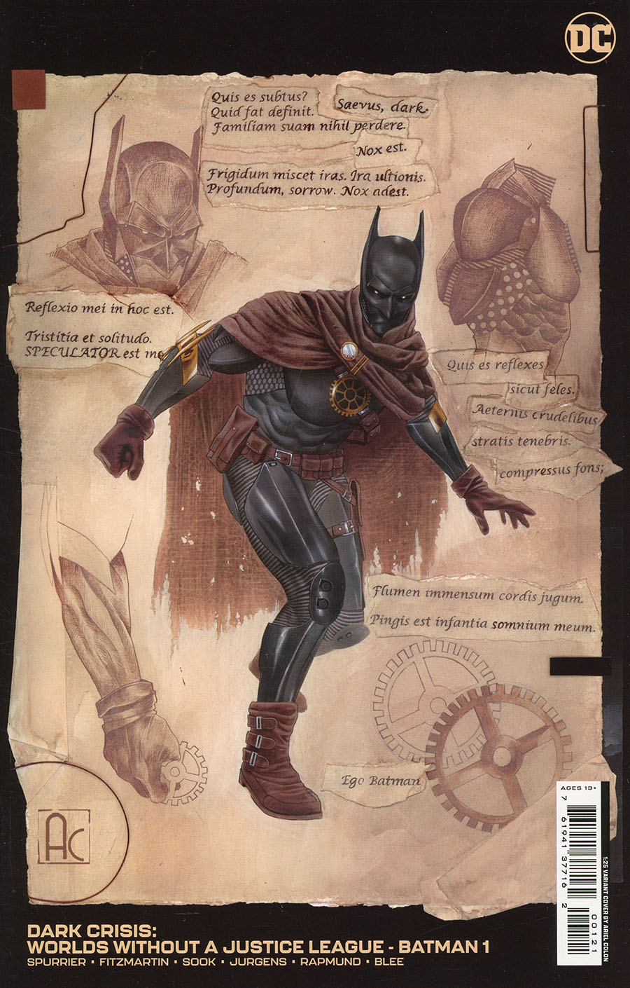 Dark Crisis Worlds Without A Justice League Batman #1 (One Shot) Cover C Incentive Ariel Colon Variant Cover