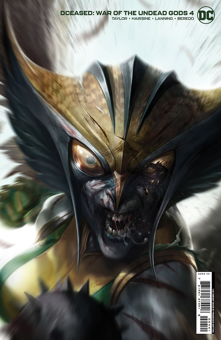 DCeased War Of The Undead Gods #4 Cover D Incentive Francesco Mattina Card Stock Variant Cover