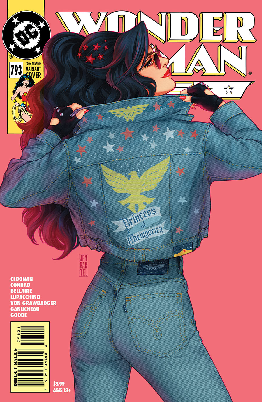 Wonder Woman Vol 5 #793 Cover D Variant Jen Bartel 90s Cover Month Card Stock Cover (Kal-El Returns Tie-In)