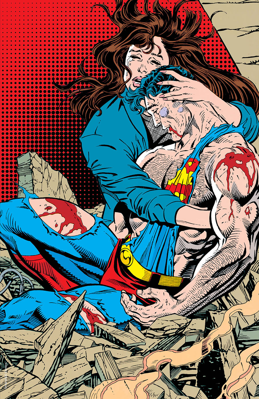 Superman Vol 2 #75 Cover P Special Edition Incentive Dan Jurgens Foil Card Stock Variant Cover
