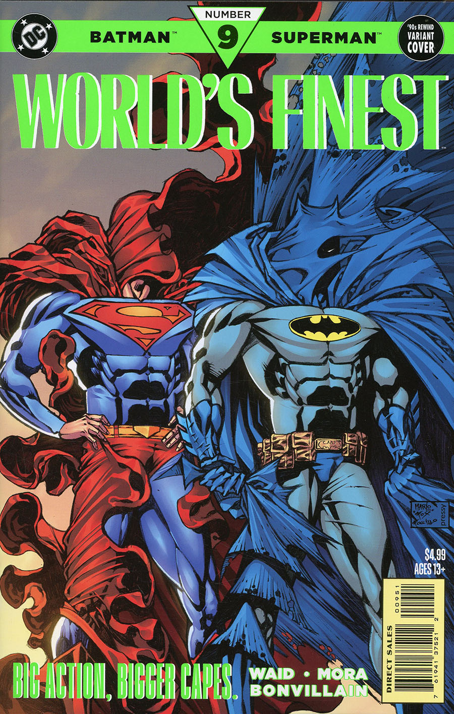 Batman Superman Worlds Finest #9 Cover C Variant Chip Zdarsky 90s Cover Month Card Stock Cover