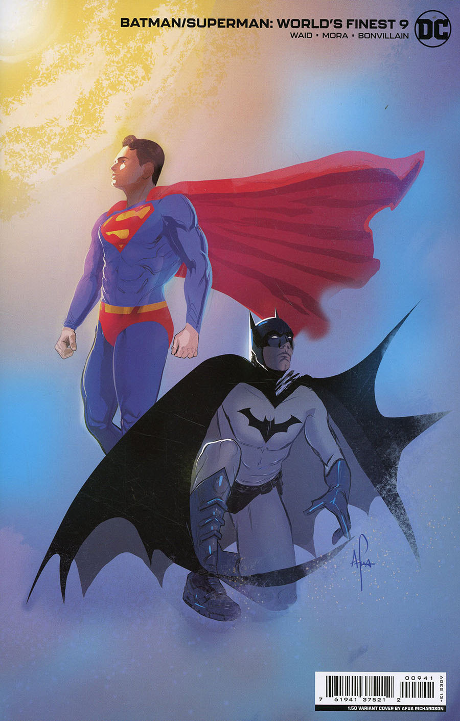 Batman Superman Worlds Finest #9 Cover E Incentive Afua Richardson Card Stock Variant Cover
