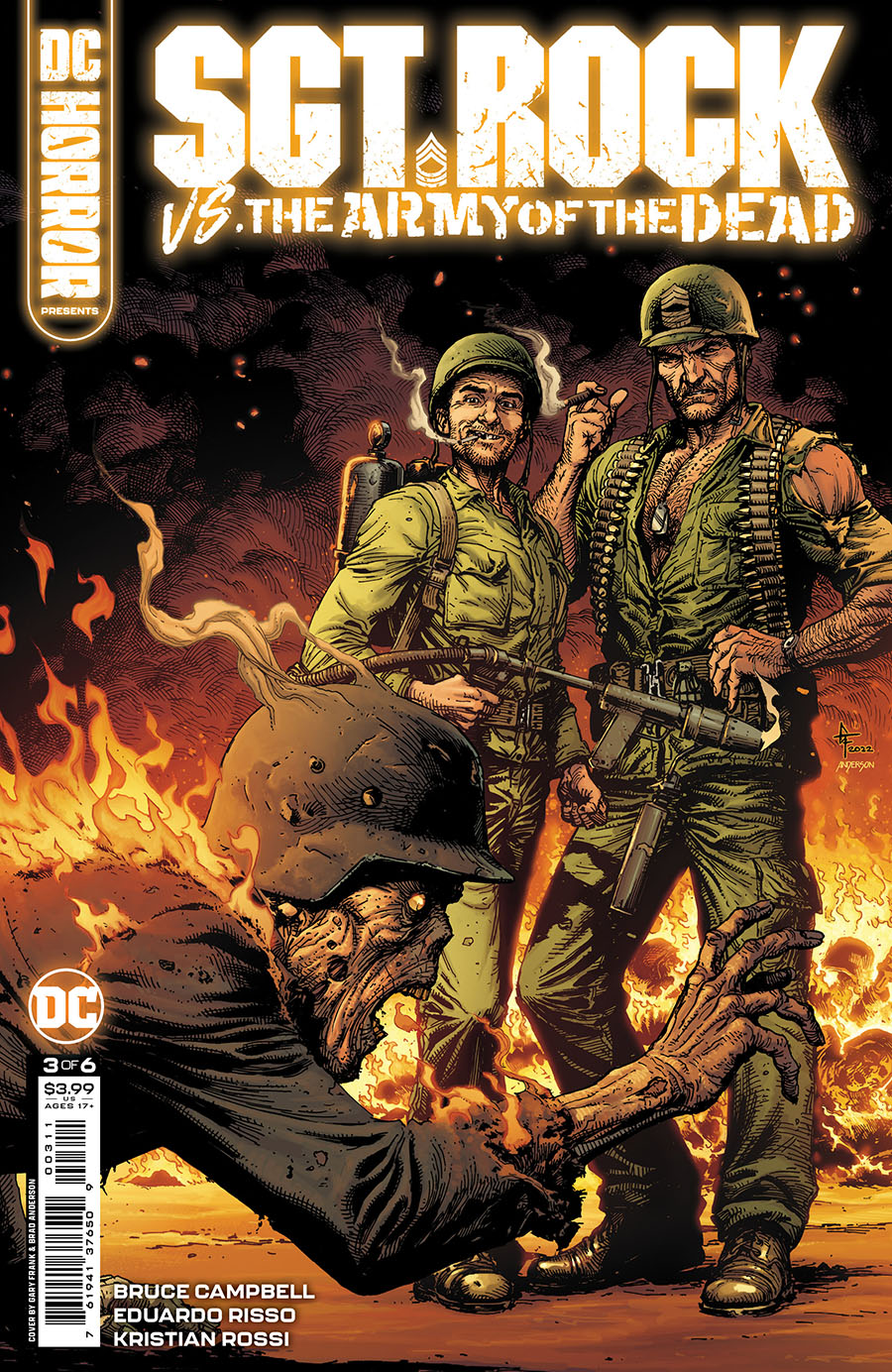 DC Horror Presents Sgt Rock vs The Army Of The Dead #3 Cover A Regular Gary Frank Cover