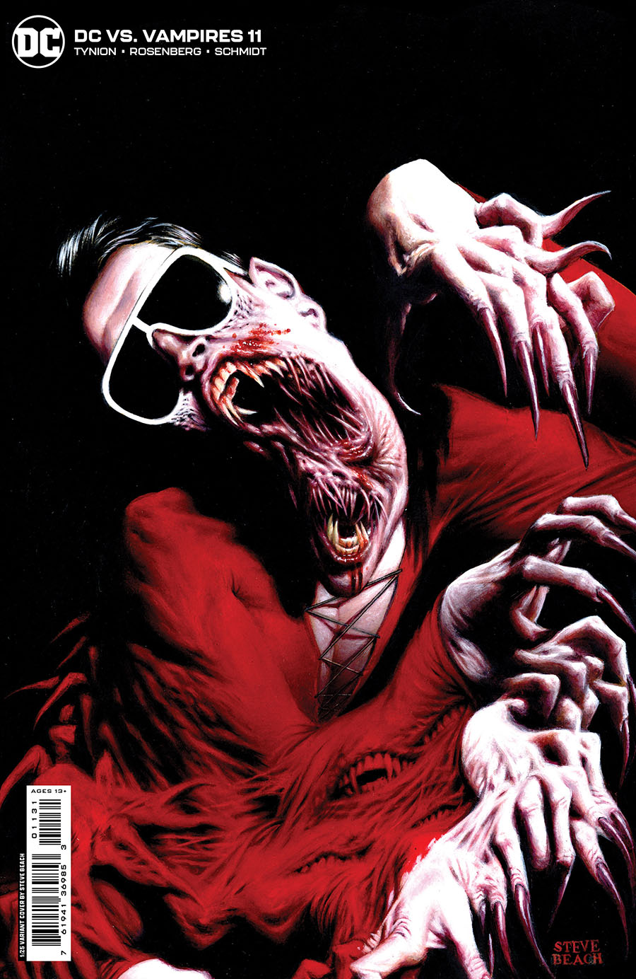 DC vs Vampires #11 Cover C Incentive Steve Beach Card Stock Variant Cover