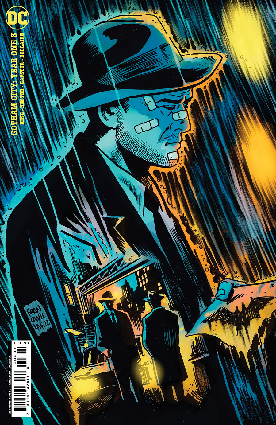Gotham City Year One #3 Cover C Incentive Francesco Francavilla Variant Cover