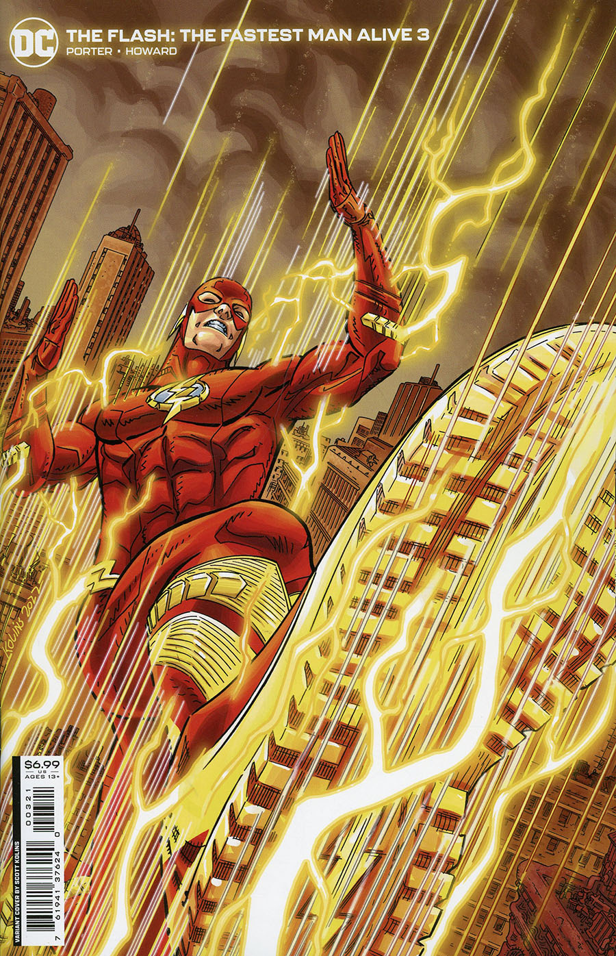 Flash The Fastest Man Alive Vol 2 #3 Cover B Variant Scott Kolins Card Stock Cover