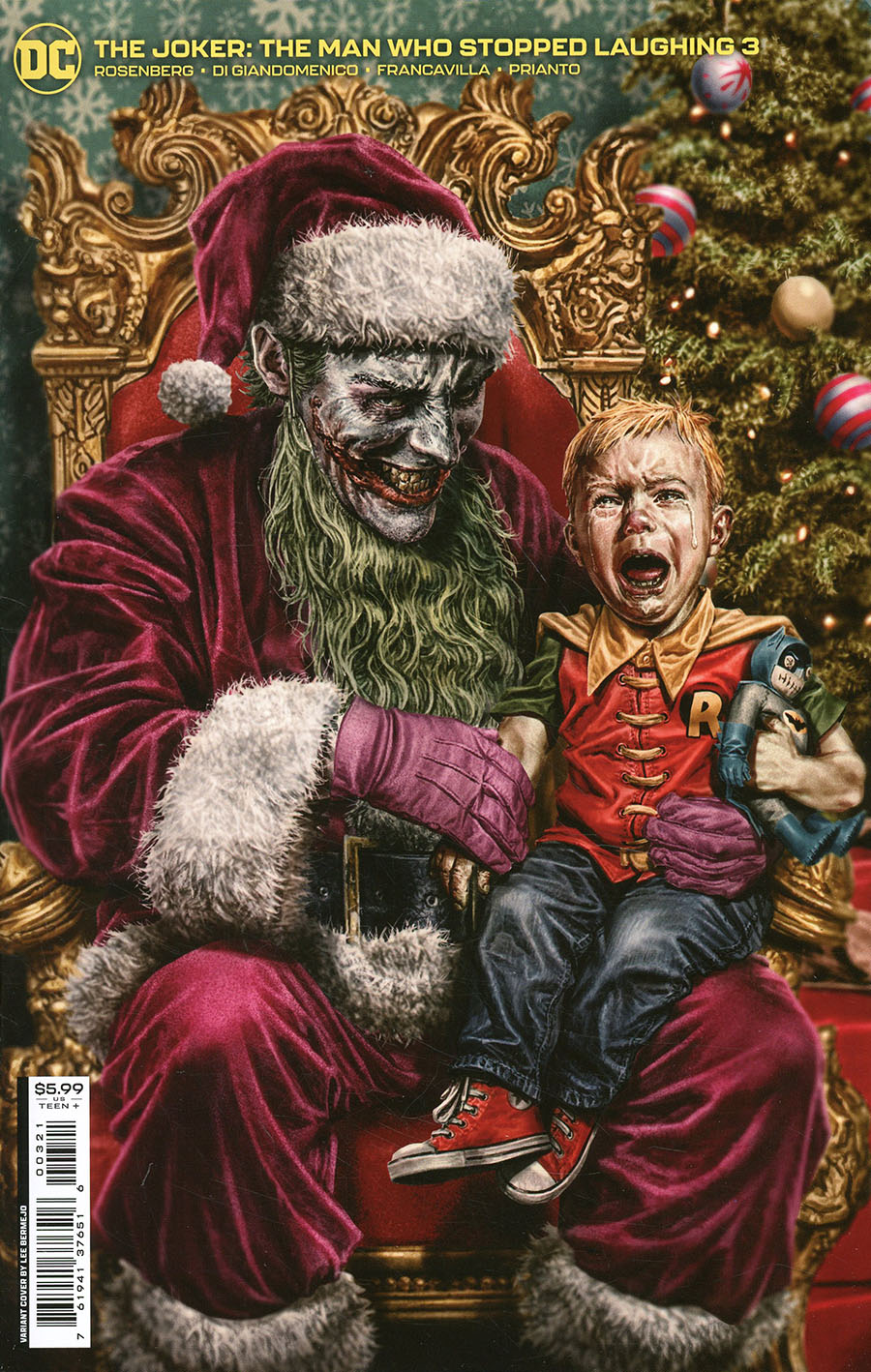 Joker The Man Who Stopped Laughing #3 Cover B Variant Lee Bermejo Cover