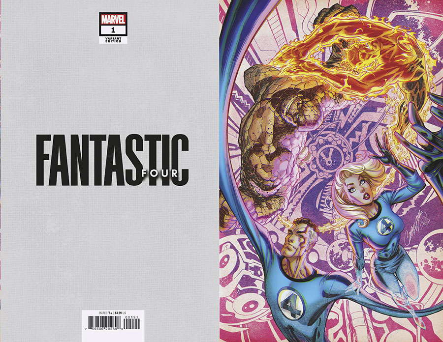 Fantastic Four Vol 7 #1 Cover K Incentive J Scott Campbell Anniversary Virgin Cover