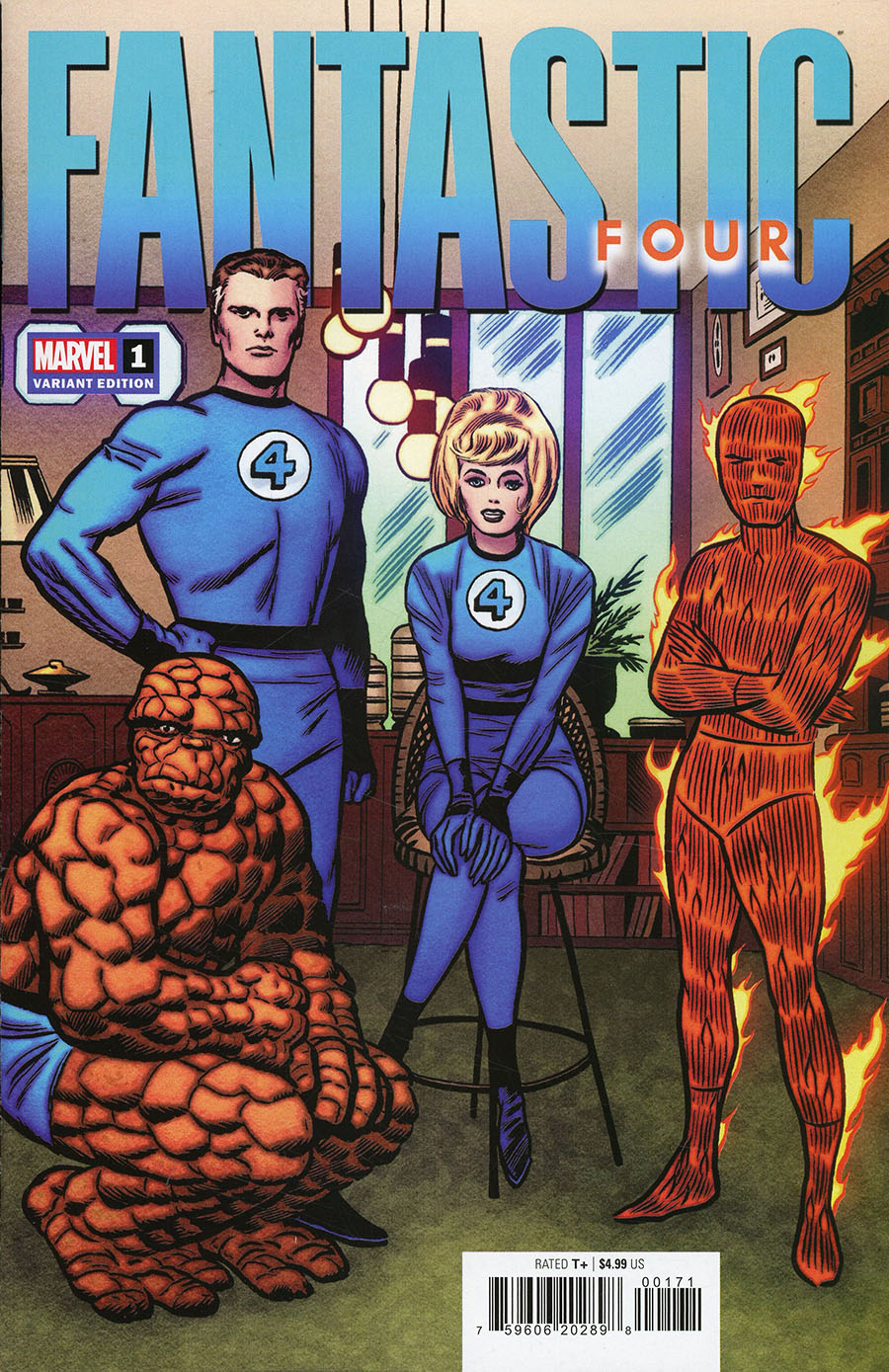 Fantastic Four Vol 7 #1 Cover J Incentive Jack Kirby Hidden Gem Variant Cover