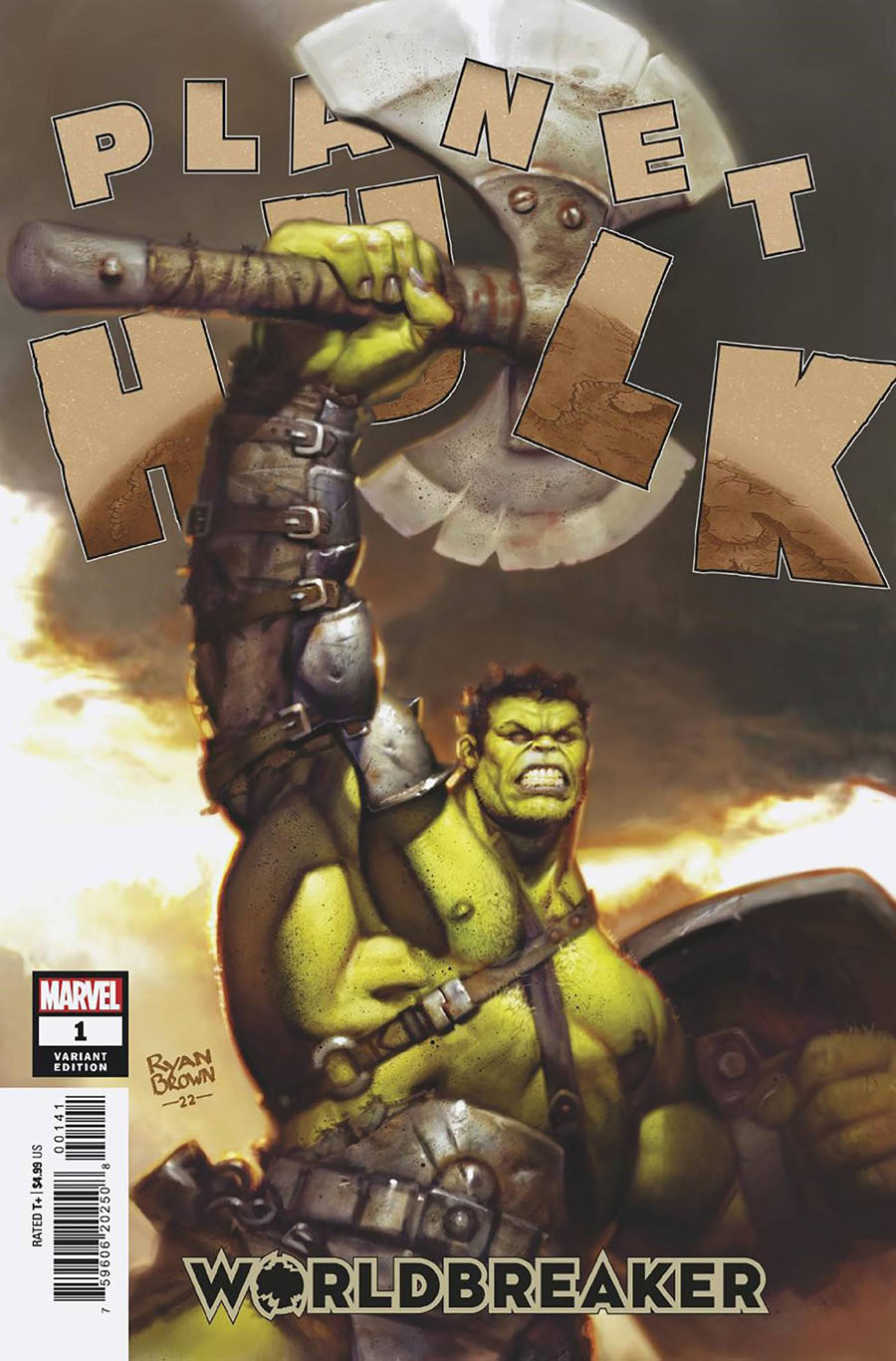 Planet Hulk Worldbreaker #1 Cover E Incentive Ryan Brown Variant Cover
