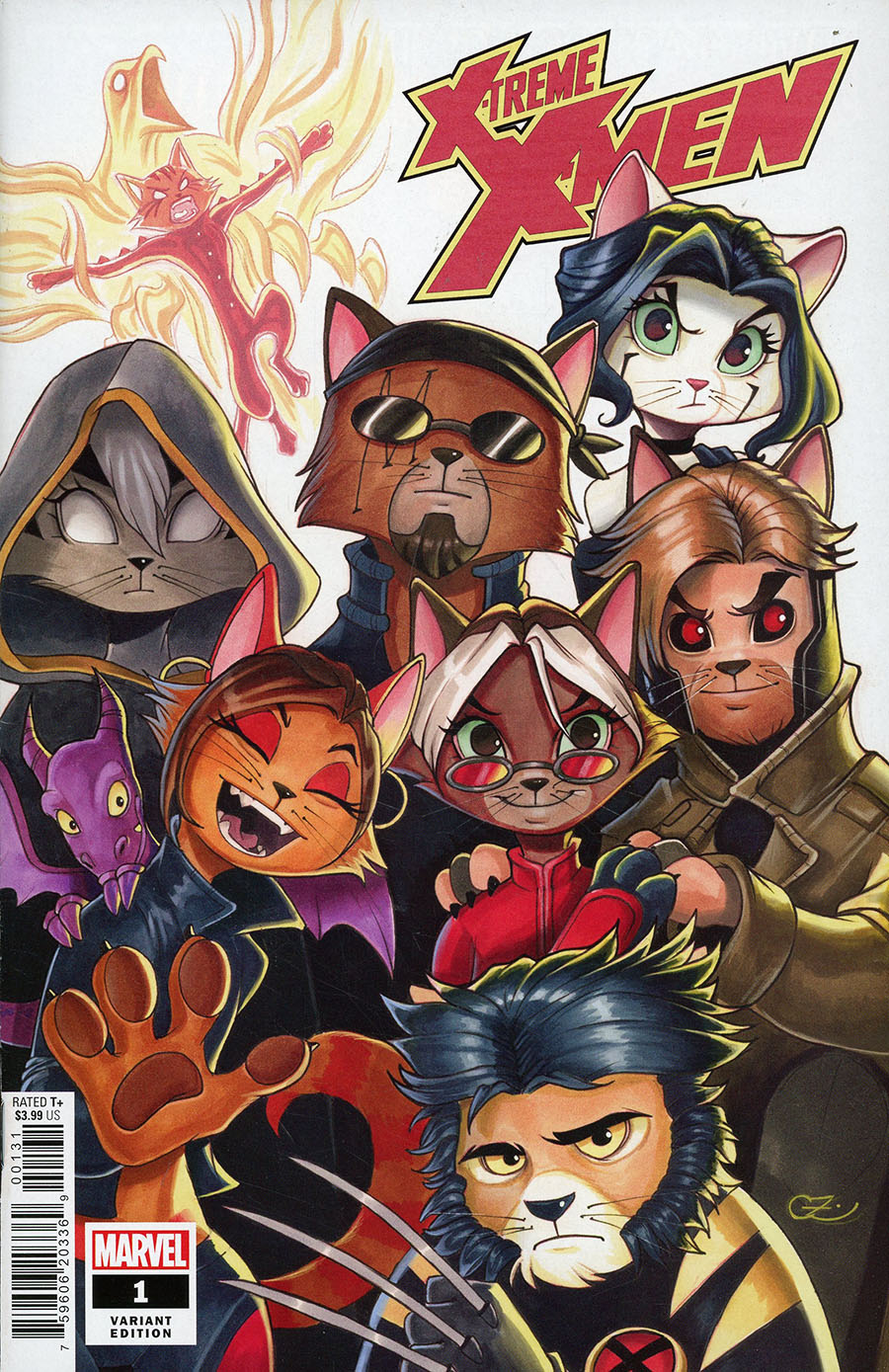 X-Treme X-Men Vol 3 #1 Cover E Incentive Chrissie Zullo Cat Variant Cover