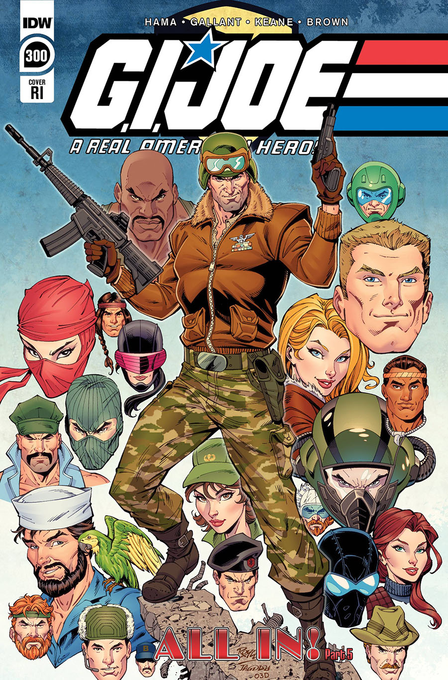 GI Joe A Real American Hero #300 Cover E Incentive John Royle Variant Cover