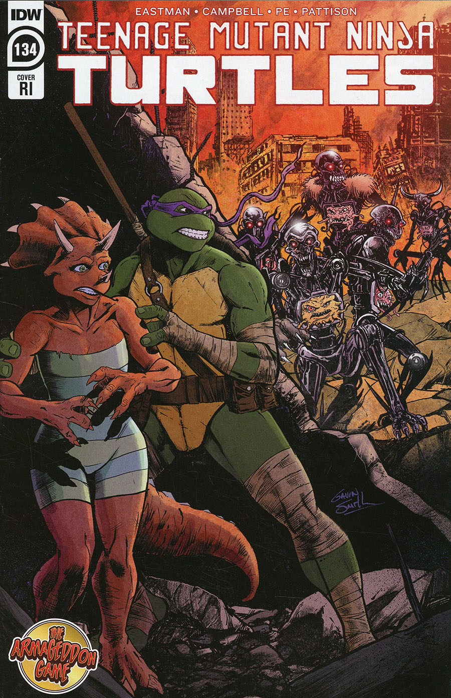 Teenage Mutant Ninja Turtles Vol 5 #134 Cover C Incentive Gavin Smith Variant Cover