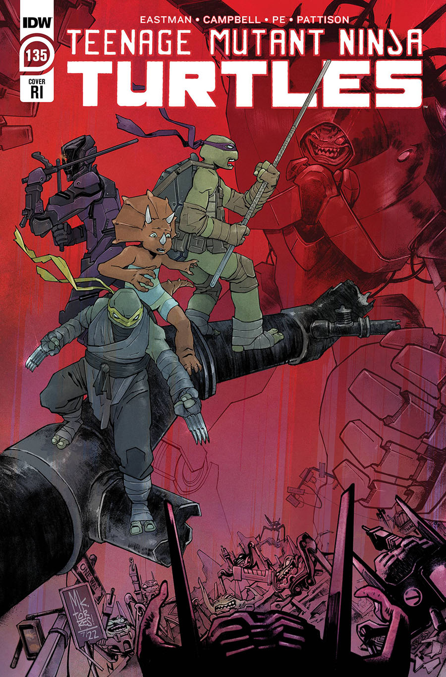 Teenage Mutant Ninja Turtles Vol 5 #135 Cover C Incentive Mark Torres Variant Cover (Armageddon Game Tie-In)