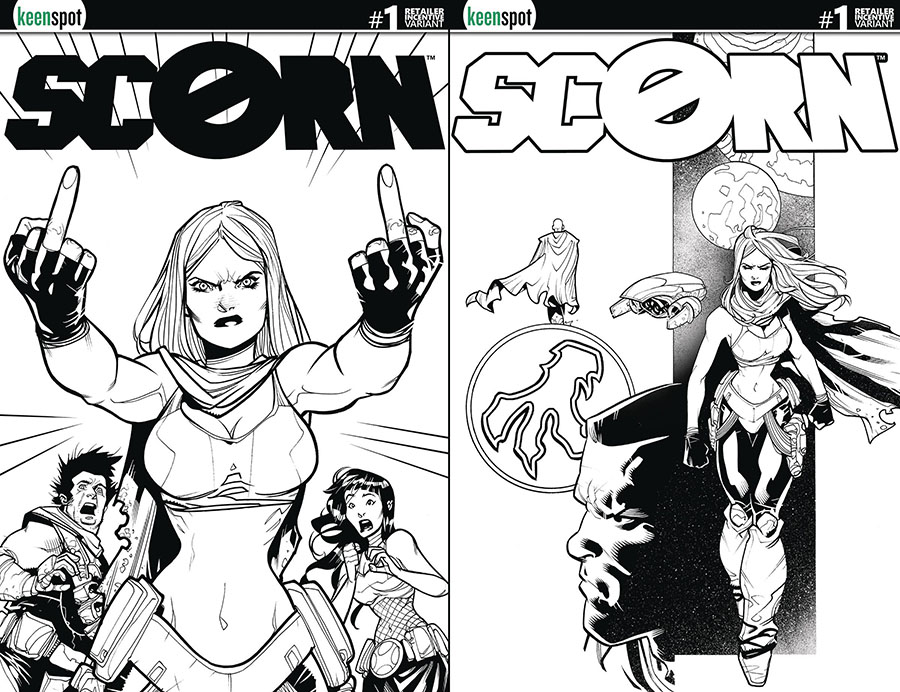 Scorn #1 Cover I Incentive Thonny BB Line Art Cover