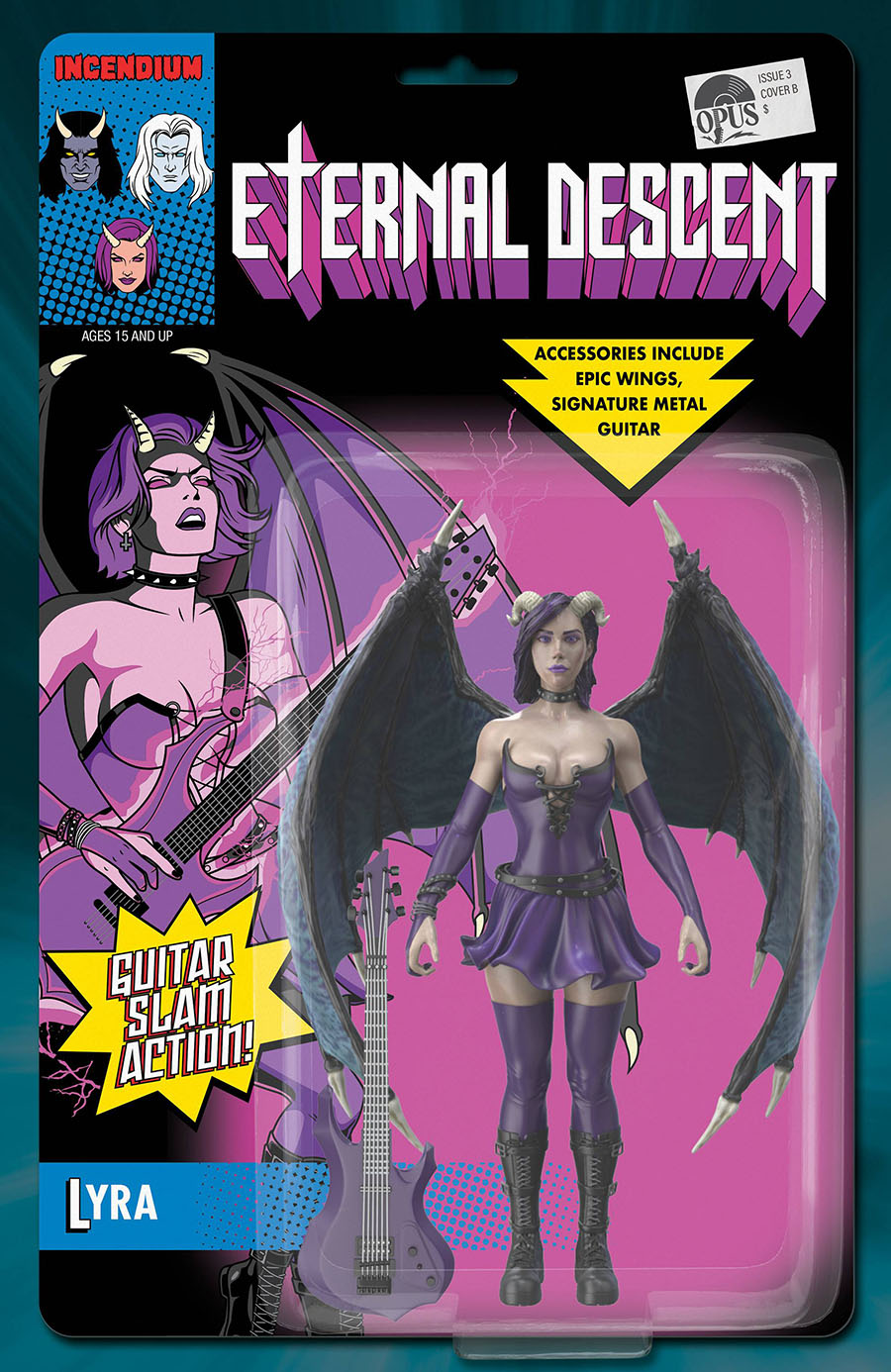 Eternal Descent Vol 3 #3 Cover B Incentive Matthew Skiff & Pio Paulo Santana Lyra Action Figure Variant Cover