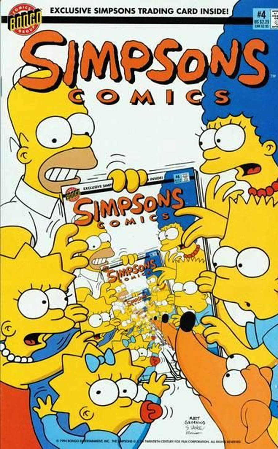 Simpsons Comics #4 Cover B Without Card