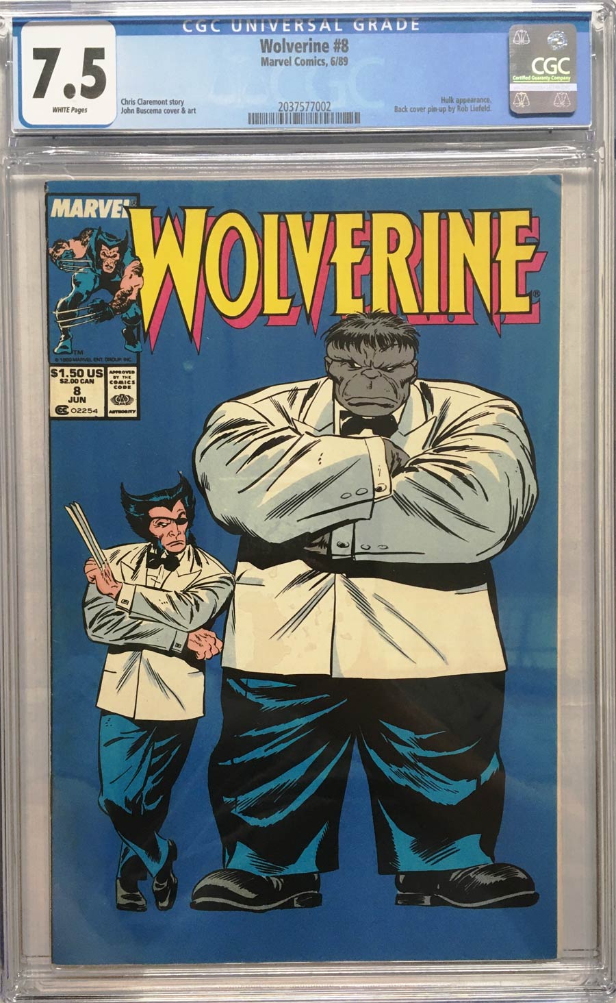 Wolverine Vol 2 #8 Cover C CGC 7.5