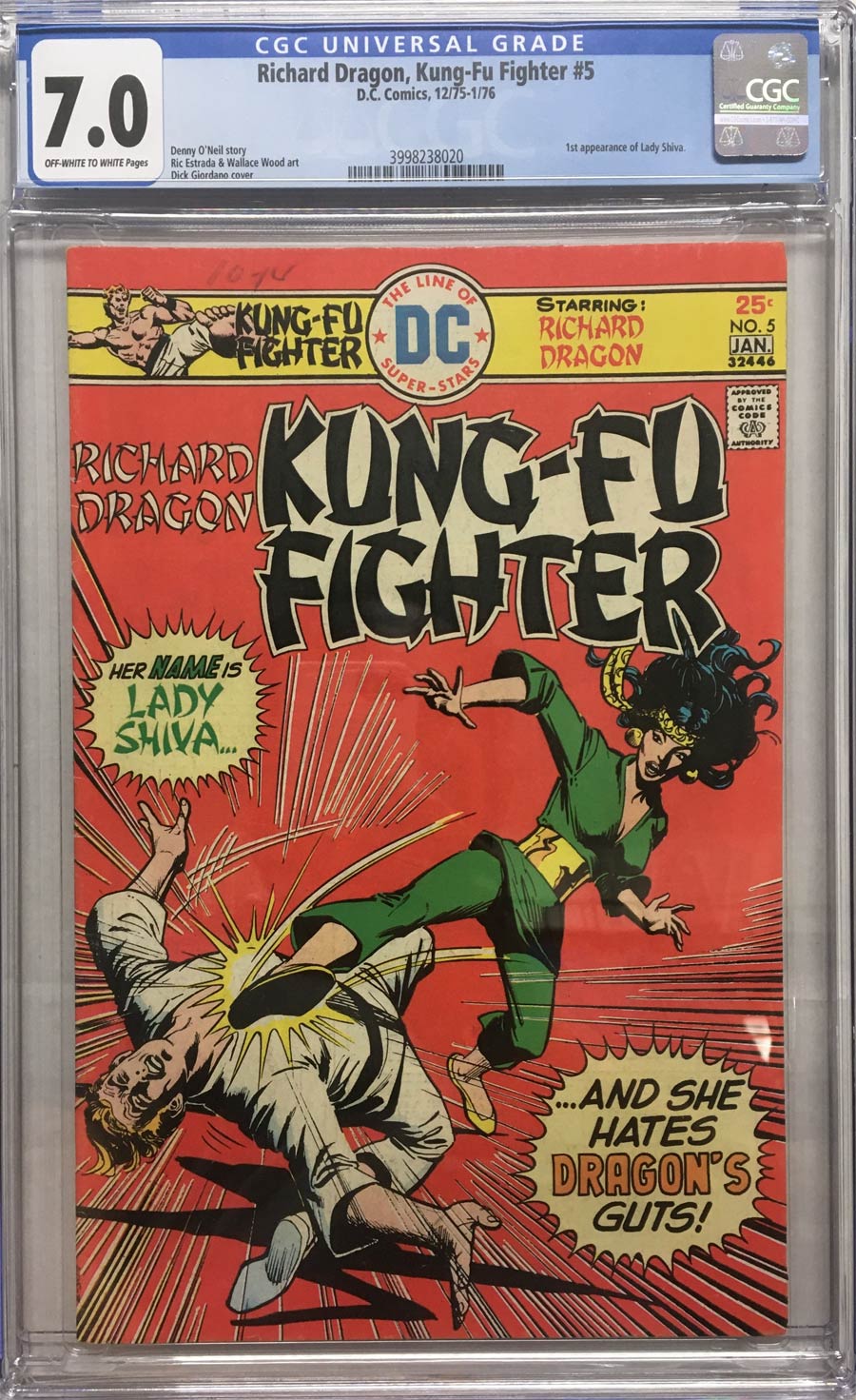 Richard Dragon Kung-Fu Fighter #5 Cover B CGC 7.0