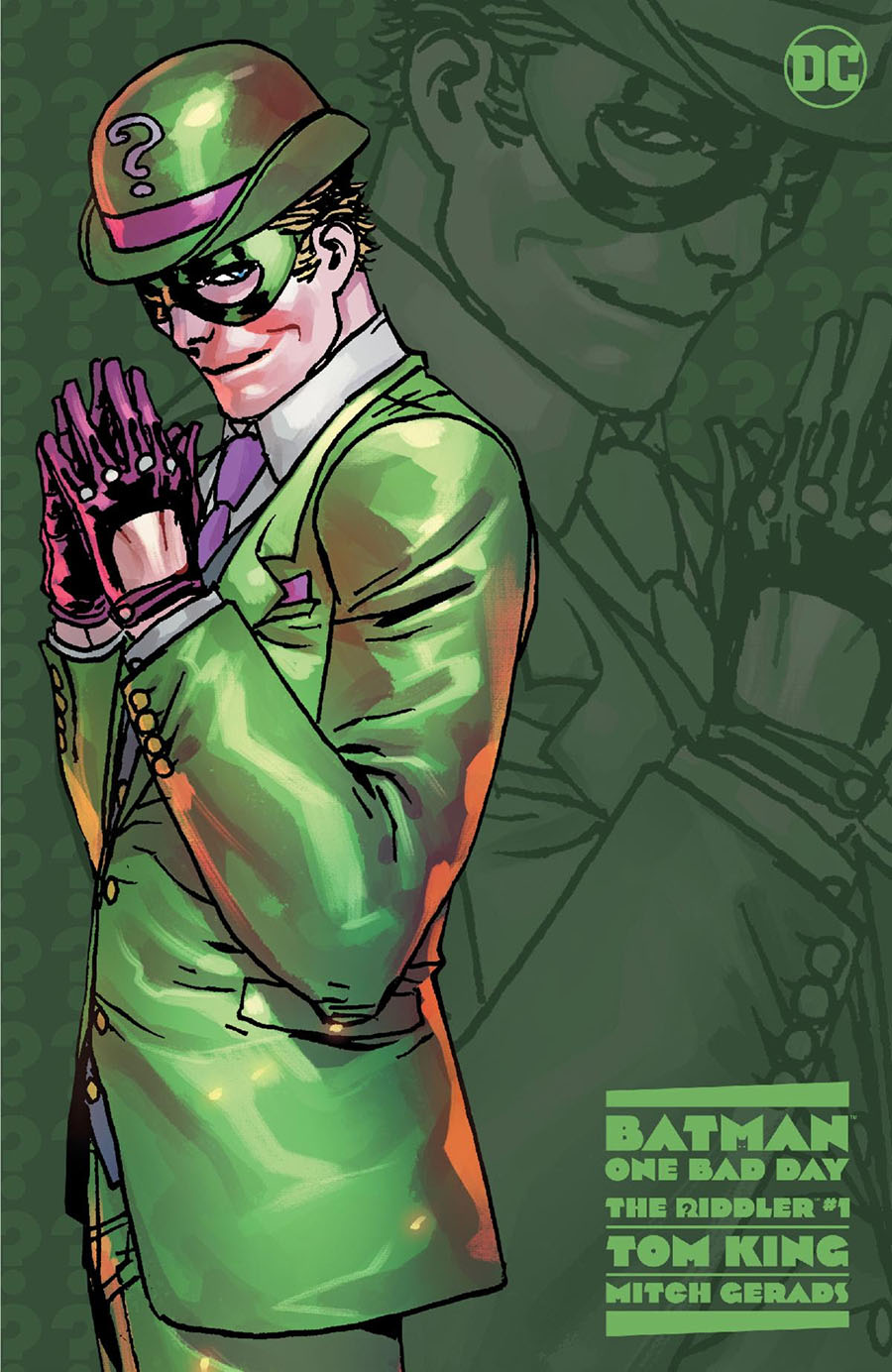 Batman One Bad Day The Riddler #1 (One Shot) Cover G 2nd Ptg Giuseppe Camuncoli Recolored Variant Cover