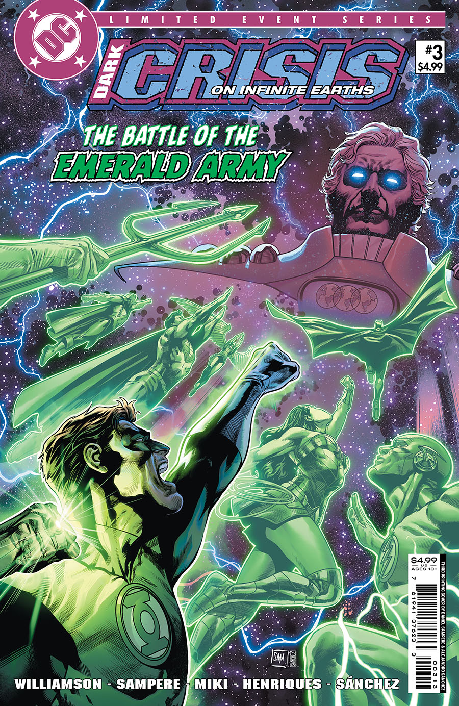 Dark Crisis On Infinite Earths #3 3rd Ptg Retro Style Crisis Logo Variant Cover