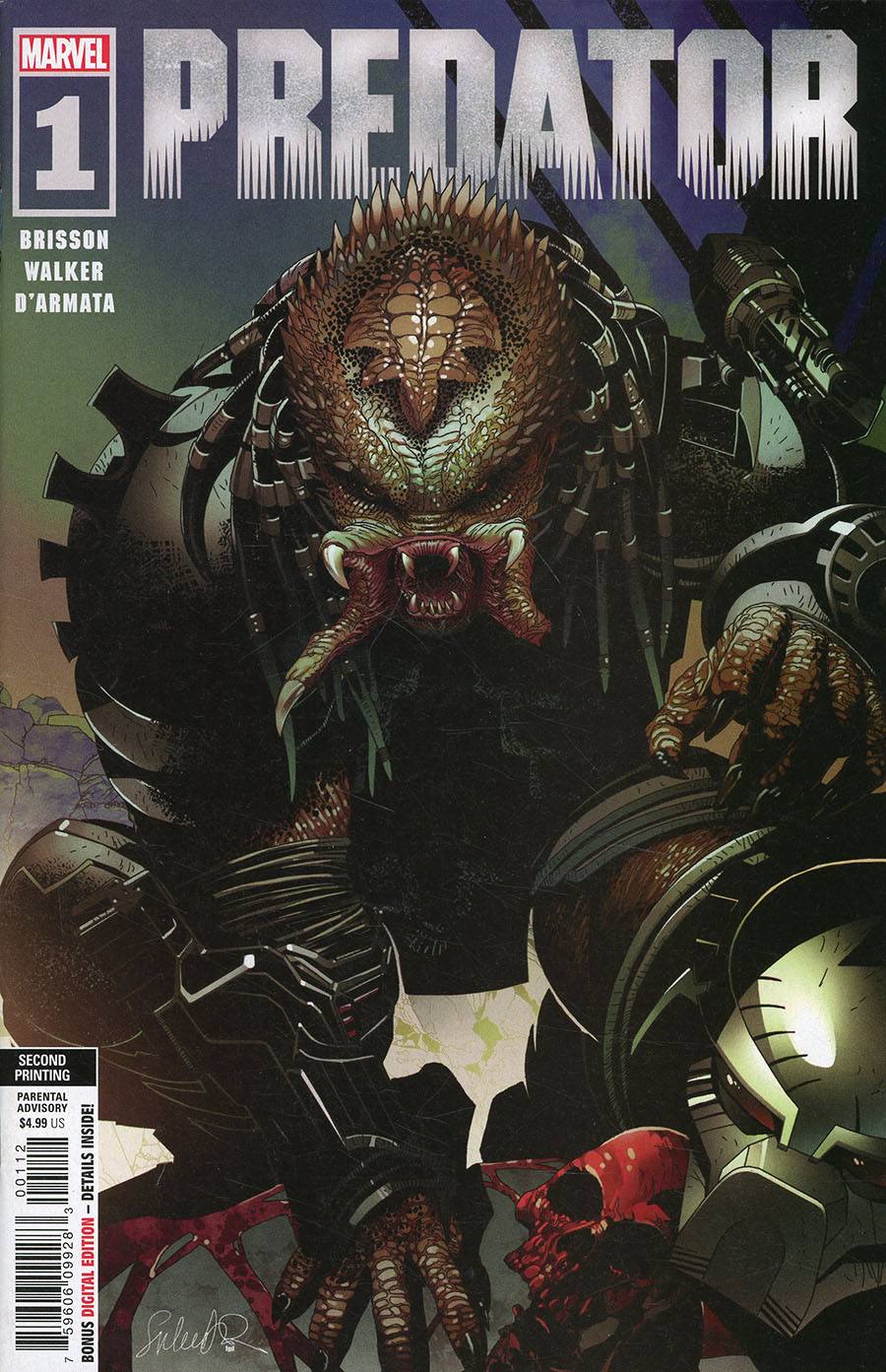 Predator Vol 3 #1 Cover L 2nd Ptg Salvador Larroca Variant Cover